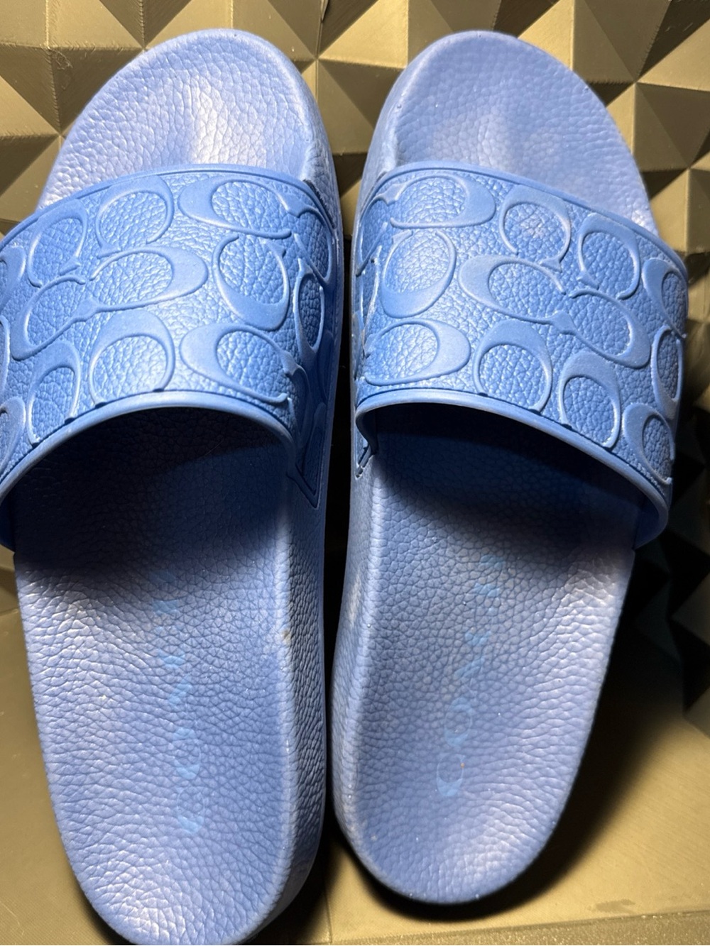 Coach Men’s Blue Slide Sandals US8D Euro 41